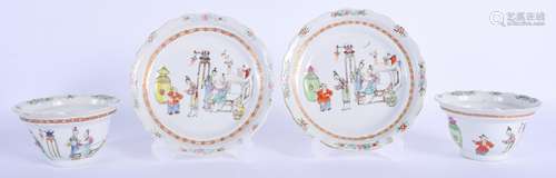 A PAIR OF 18TH CENTURY CHINESE EXPORT FAMILLE ROSE