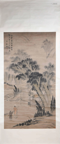 A CHINESE LANDSCAPE PAINTING,LV…