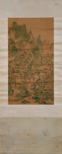 A CHINESE LANDSCAPE PAINTING,QI…