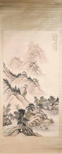 A CHINESE LANDSCAPE PAINTING,H…