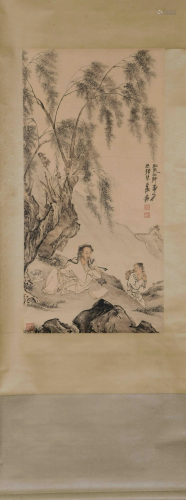 A CHINESE PAINTING, ZHANG DAQI…