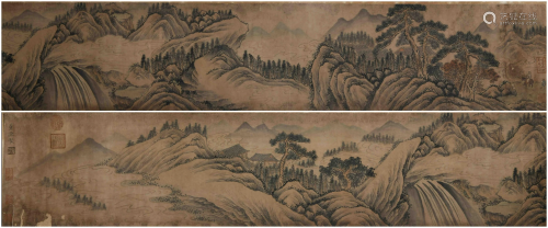 A CHINESE LANDSCAPE PAINTING H…