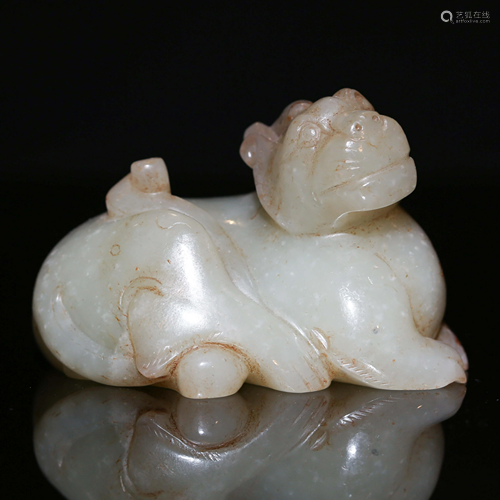 A CHINESE JADE BEAST