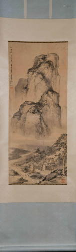 A CHINESE LANDSCAPE PAINTING, …