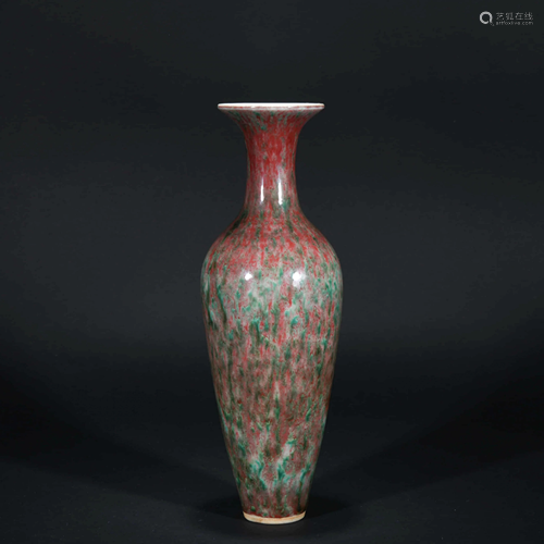 A CHINESE FANCY GLAZE PORCELAIN VASE