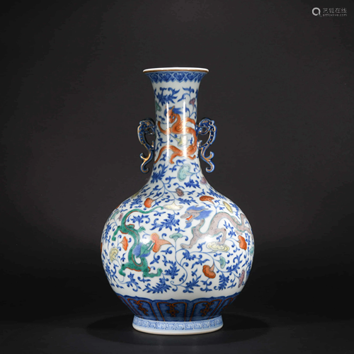 A CHINESE BLUE AND WHITE PORCELAIN …