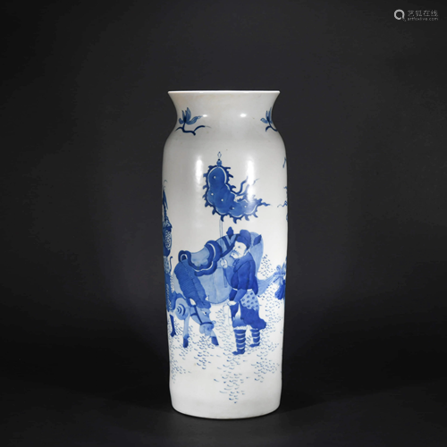 A CHINESE BLUE AND WHITE PORCELAIN …