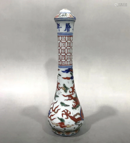 A CHINESE PORCELAIN BRUSH POST