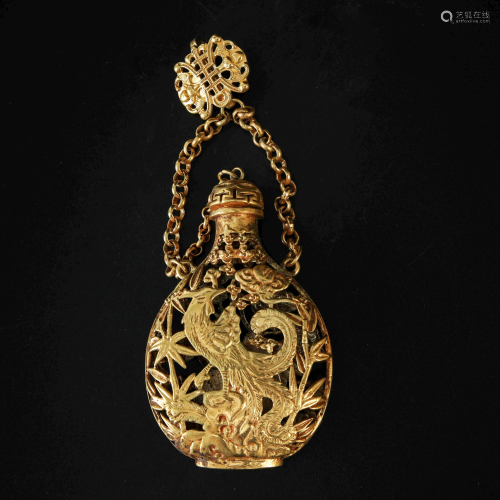 A CHINESE GILT BRONZE …