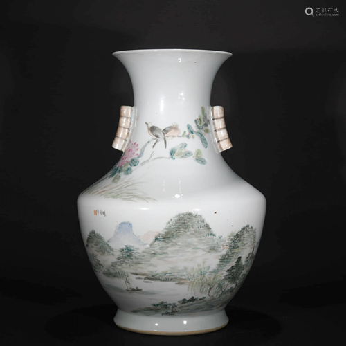 A CHINESE LIGHT CRIMSON PORCELAIN JAR