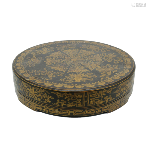 A CHINESE GILDED LACQUERED “BABAO” CIR…