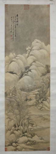 A CHINESE LANDSCAPE PAINTING, D…
