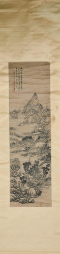 A CHINESE LANDSCAPE PAINTING,D…