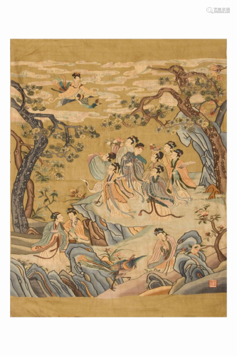 A CHINESE K'O-SSU PAINTING