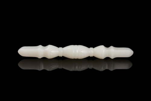 A CHINESE JADE VAJRY PESTLE