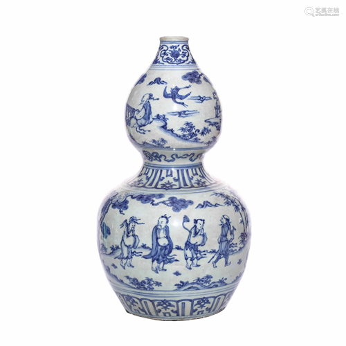 A CHINESE BLUE AND WHITE PORCELAIN …