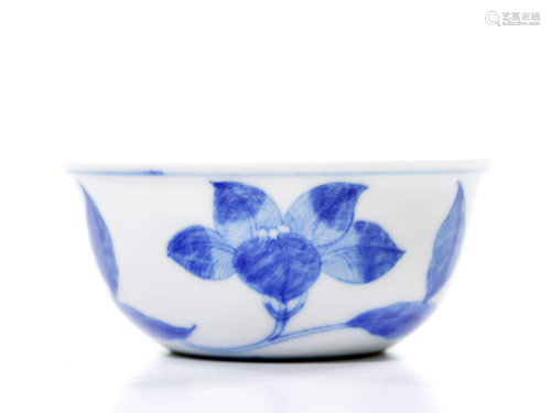 A Chinese Blue and White Cup