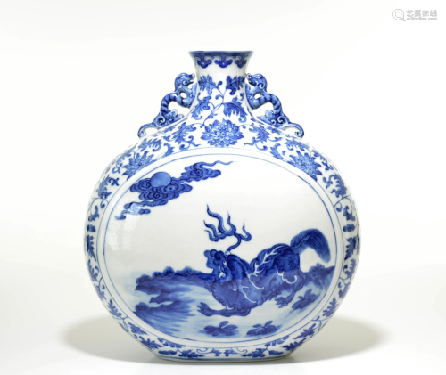 A Fine and Large Chinese Blue and White …