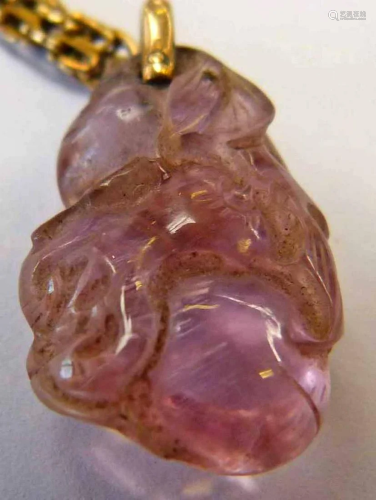 A Pink Crystal Pendant