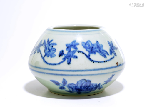 A Chinese Blue and White Lotus Bowl