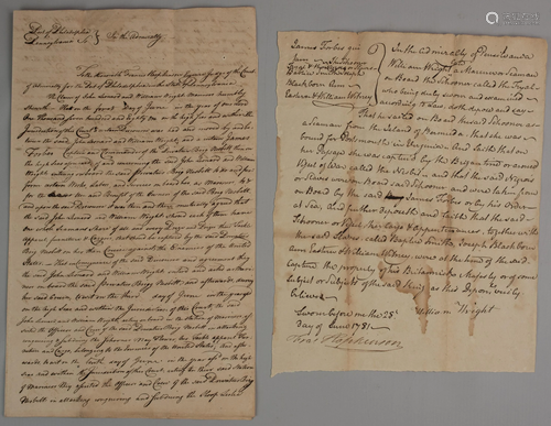 Francis Hopkinson, signed document, Slavery …