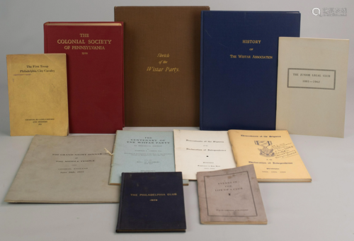 (11) Books, Pamphlets on Philadelphia…