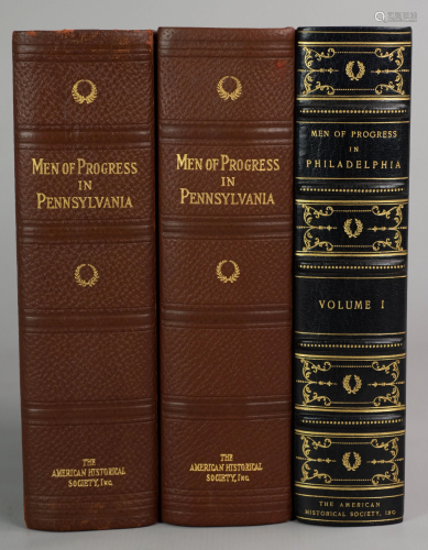3 vols prominent Phiadelphia familes, Ex Li…