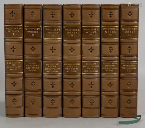 John Greenleaf Whittier 7 Volumes Compl…