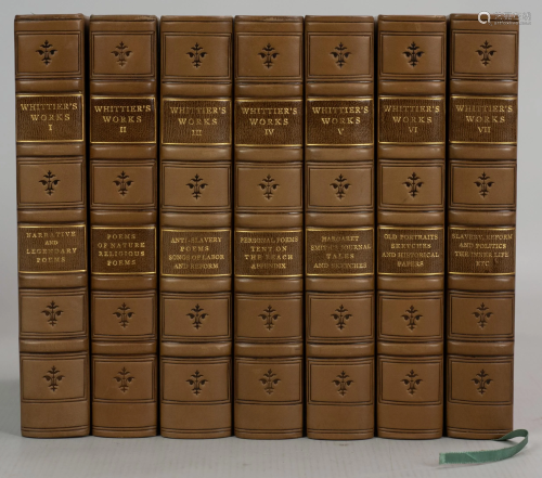 John Greenleaf Whittier 7 Volumes Compl…