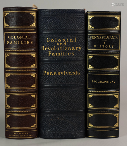 3 Vols, Early PA Families, including Hopkin…