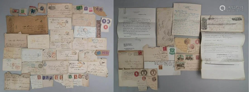 Antique Stamps, Stamped letter covers and…