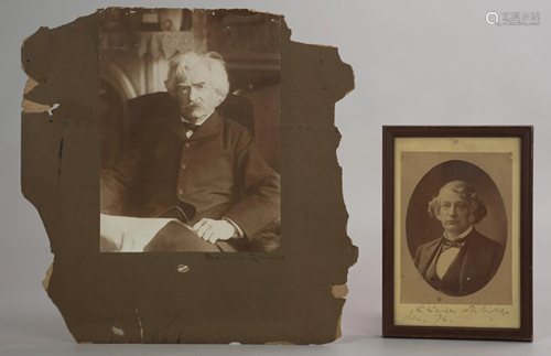 Samuel Clemens Photograph, Portrait signe…