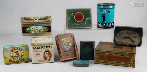 (10) Tobacco Advertising Boxes