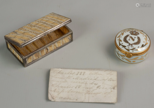 Joseph Bonaparte snuff box, Charles III, Cha…