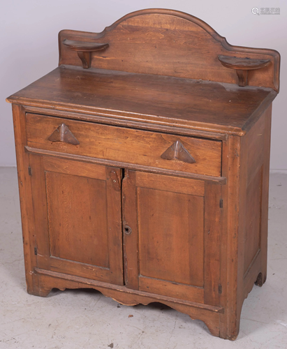 Walnut Victorian washstand