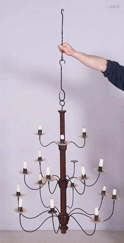 6 candle hanging chandelier