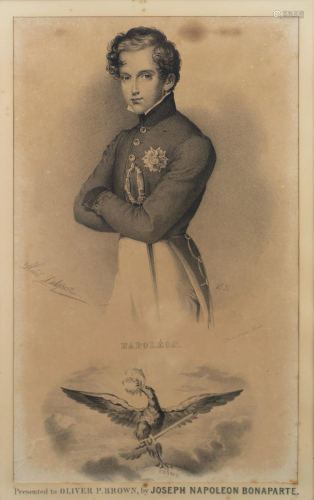 Michel Delacorte Antique Print of Napoleon