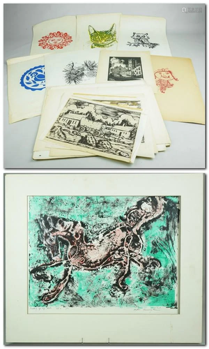 (5)+ Woodblock and Screenprints