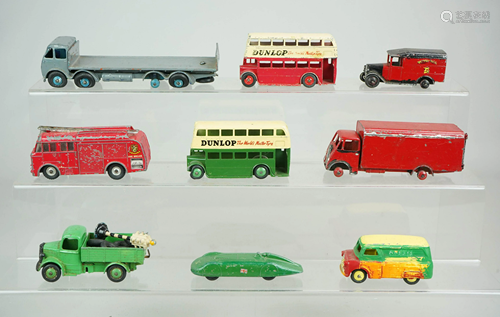 (9) Dinky Toy Diecast Vehicles