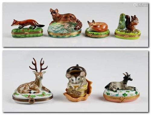 (7) Woodland Creature Trinket Boxes