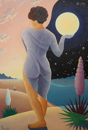 Walter Green Magical Realism Painting