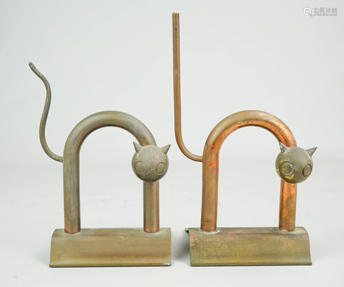 Walter Von Nessen for Chase Cat Bookends