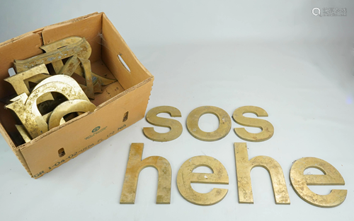 (17) Solid Brass Letters