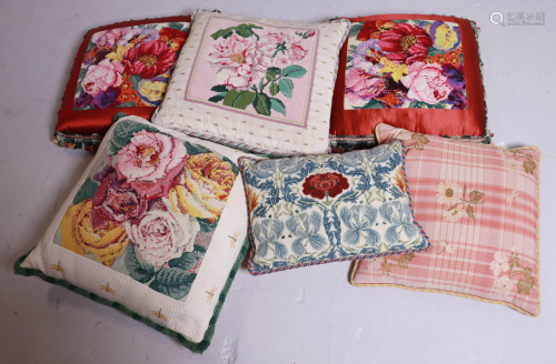 (6) Floral Decorator Pillows