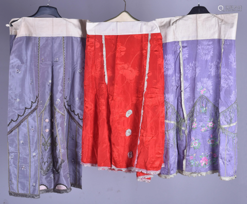 (3) Silk court style chinese skirts