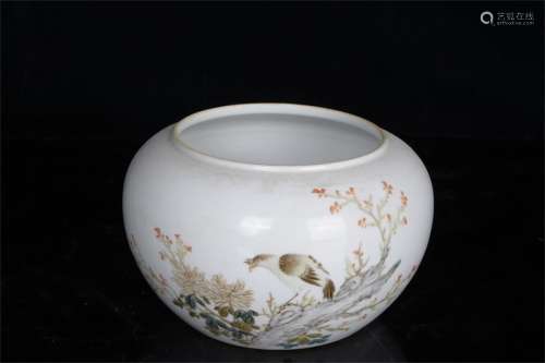 A Chinese Light Colorful Porcelain Water Pot