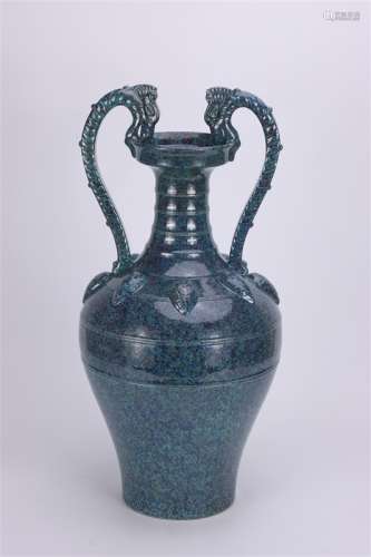 A Chinese Fancy Glaze Double Ears Porcelain Vase
