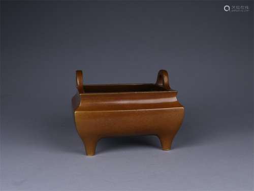 A Chinese Copper Padding Incense Burner