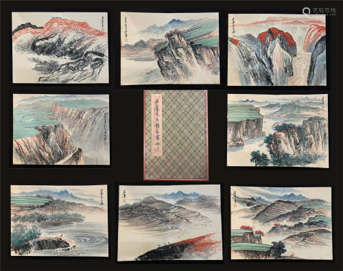 CHINESE PAINTING ALBUM OF MOUNTAIN VIEWS BY SHI LU