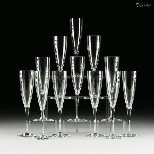 A SET OF TWELVE BACCARAT 